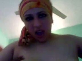 Raunchy Arab whore with big boobs is riding my hard dick vigorously