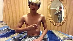 Asian Twink Boy Pumps His Dick - Xander Ridge