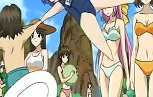 Teen anime having sex at the pool