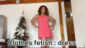 Fetish clothing: Katy in a dress