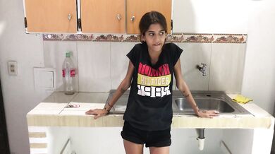 I make my stepsister suck my cock in the new house our parents bought HD porn