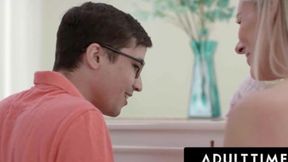 Adult Thriller: Nerdy Teen's Cum Fests Bunny Madison's Luscious Tits!