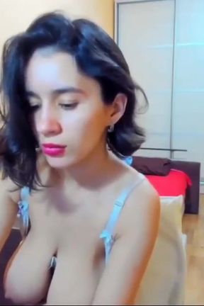 Myla_angel Loves to Show Her Heavy Hangers When She Is Home Alone!