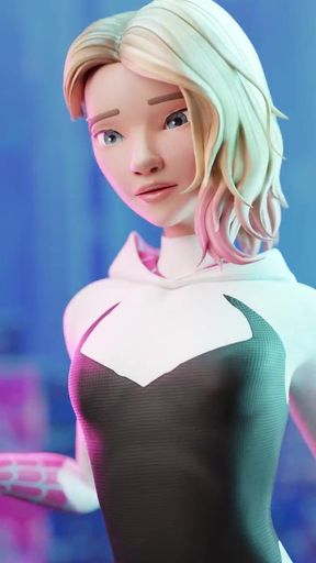Spider-Gwen's Petite Boob Flash