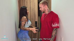 Technician who fixes my cell phone gives me his cum in my pussy - Mariana Martix &amp; Brian Evans
