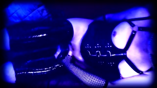 Shiny Plastic Wrapped Stumpy Slut Brings Herself To Orgasm