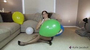 Inflate and Grind On Balloons - Kylie Jacobs - MP4 720p HD