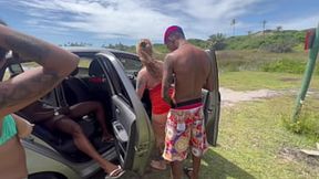 I drove with friends to the woods &mdash;  we had wild sex deep in the forest
