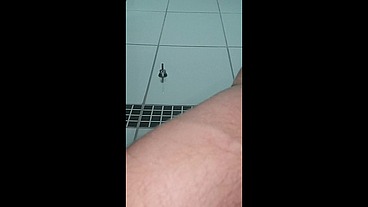 In the bathroom sticking dildos in my ass