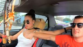 ”Big tits Asian amateur GF banged hard after a day at the beach”