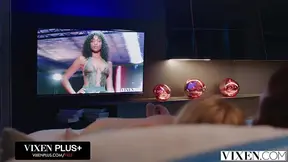 VIXEN Gorgeous Blonde Lily Blossom Shares Hot Bestie Emiri Momota With Boyfriend In Surprise Threesome