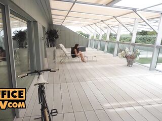 POV - Screwing your breasty office brunette hair Mary Bambola
