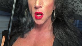 Smokin Hotred Lipstick Ciagrette Tease