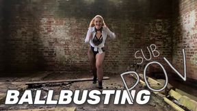 BALLBUSTING - SUB POV (480p)