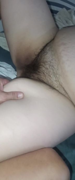 My Wife's Hairy Wet Cunt Close-up