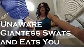 Unaware Giantess Swats and Eats You HD