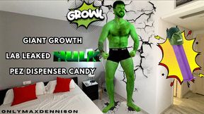Giant growth lab leak hulk pez dispenser candy