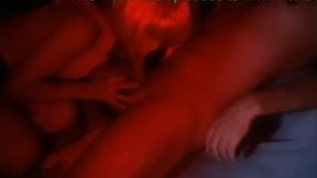 magrinha aprendendo chupar rola.