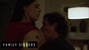FAMILY SINNERS - Horny Stepbro Sneaks In His Stepsis'_s House And Seduces Her Making Her All Wet And Ready To Fuck