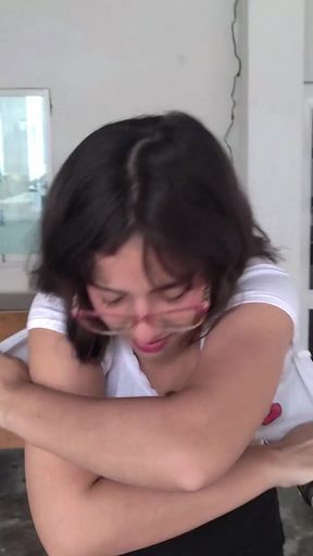Enf Latina Teen Reporter Stripped