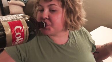 BBW Bloated Belly Expansion Gushes Wet Burps and Huge Worship
