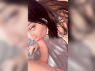 Lots of milk on my face