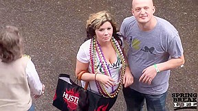 Mardi Gras Chicks on Bourbon Street - SpringbreakLife