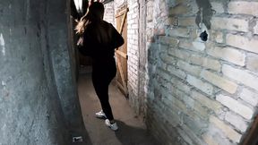 18YO GF Fearful Entrance Fucks In Secret&#x1F92B; House Basement