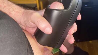 My big shaved cock gets wrecked by the Arcwave ION till I blow my load fast