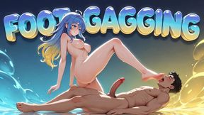 FOOT GAGGING - Dominant Woman Shoves Her Bare Foot Deep Into Your Mouth Until You Gag (Erotic Audio)