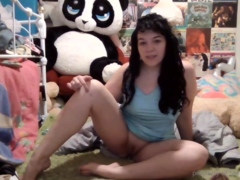 Cute blonde amateur webcam teen masturbating