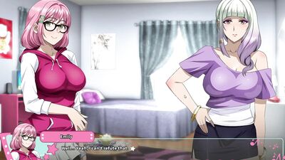 Big-titted anime babes get their tight butts stuffed with a huge futa cock in HD