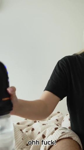 step mom helps step son to cum on her ass - morning sex!   Clip 1