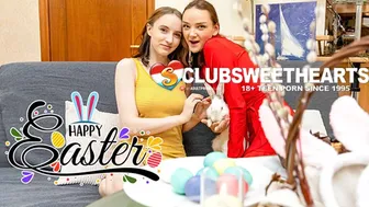 Easter Bunny Lesbians Humping and Grinding in Festive Fuck Fest