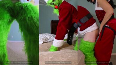 Hot MILF Pegging the piss and cum out of the Grinch