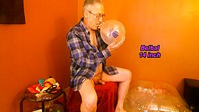 Balloonbanger 68) Three Med Size Balloons - Pop Jerk Cum - Step daddy