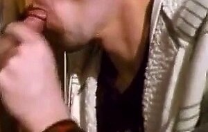 Twink Swallows Big Cock at Glory Hole