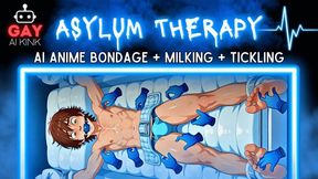 Gay AI Kink Presents: Asylum Therapy (Tickling + Bondage + Milking Anime Short Movie)