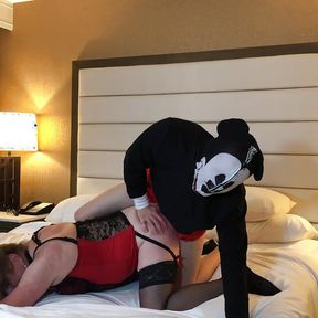 Mickey Mouse Fucks Crossdresser with Big Ass