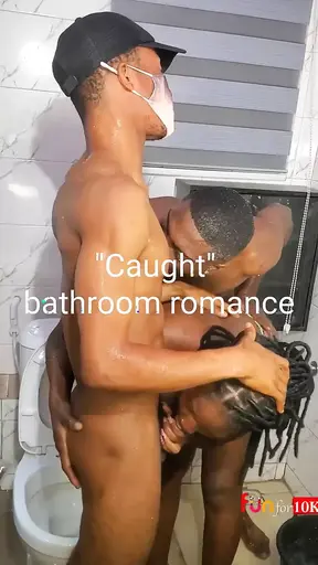 Bi Fuck in the Bathroom with Sexy Guy and Hot Girl