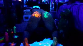 A little Feet Play , little bit of body paint &amp; Playing with my Kitty Kat