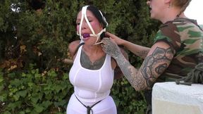 First ever Bondage Walk and Outdoor Training Lesson for Luna Dawn - Part 2 wmv SD