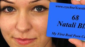 Natali's first porn casting