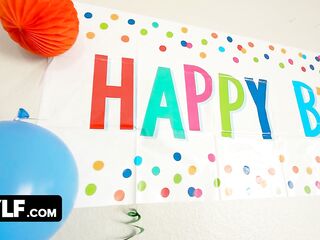 Stepmom Suggests Her Giant Boobs for a Birthday Screw