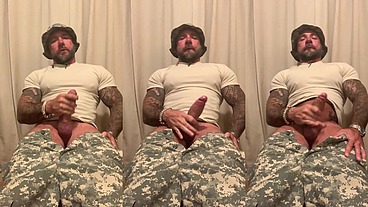 Solo military masturbation with Jason Collins!
