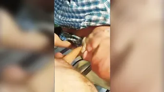 Bear Blows Big Cock in Springtime Garage