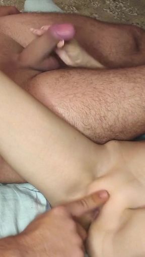 Mutual masturbation to orgasm with stepsister   Clip 1