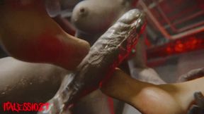 Ada Wong Aggressive Footjob Animation