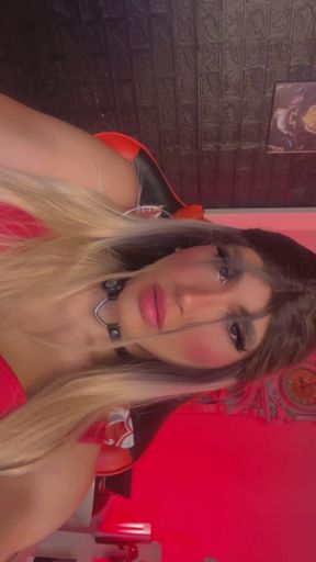 Trans tgirl moans while riding a big cock