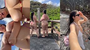 vlog: nude beach in miami with 2 curvy baddies